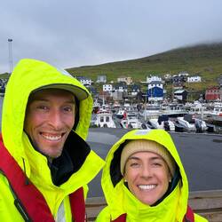 Geared up for our boat tour