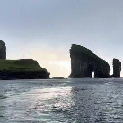 Video of the approaching sea stacks