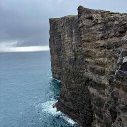 Apparently Vikings would throw slaves off these cliffs. Not the best way to go!