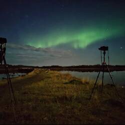 Sogar mein Handy kann Polarlicht 😅