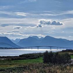 Die Brücke von Sortland. Lofoten in Sicht 🥰