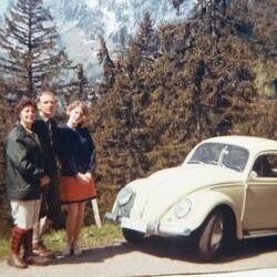 Ursula & My Parents - '69 VW Bettle