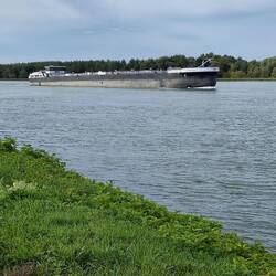 Frachter fahren nach Rotterdam zum laden