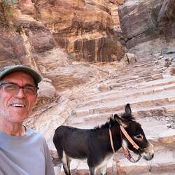 He folllowed me all the way down the mountain.