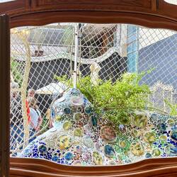 View to the terraced garden