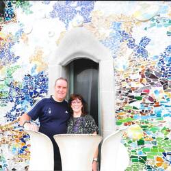 We had our photo taken on the attic balcony - well we are tourists!! 😉