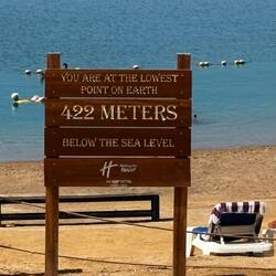 About 1400 ft below sea level, But how can the Dead SEA be below SEA LEVEL??