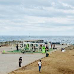 Gym on the beach