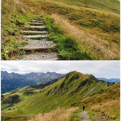 Aufstieg auf den Fellhorngrat