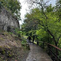 The climb to the church