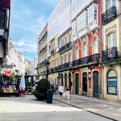 El estilo típico de los edificios de A Coruña