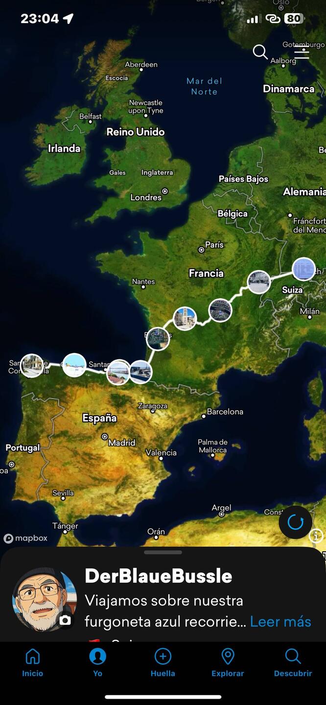 Llegamos al extremo noroeste de España, ahora comenzamos a bajar