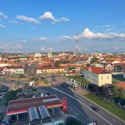 Blick von der 7. Etage auf Oradea