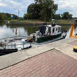Interesting old private tug at the Waterford Welcome Center.