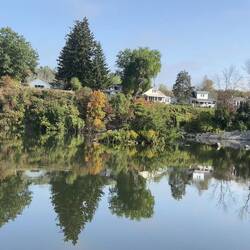 Homes along the canal