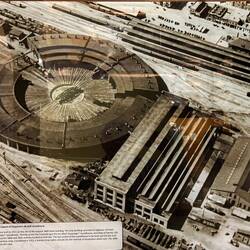 The current Steam Shop is half of the large building in the centre