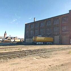 This is the UP Steam Shop (with everything safely locked up inside). I met Ed here.