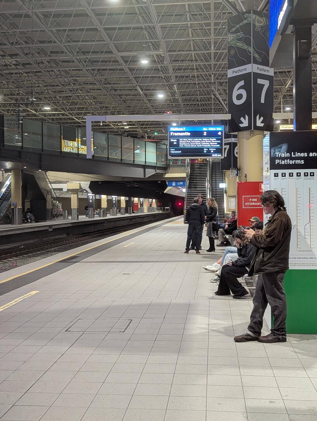 The train system in Perth is excellent - clean, easy to use, & staff available to help