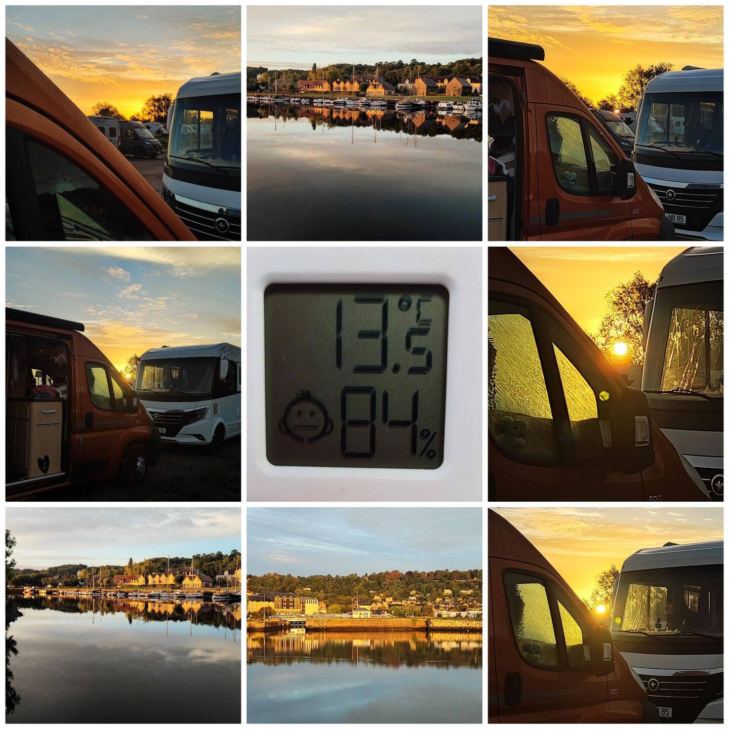 Der Sonnenaufgang in Honfleur