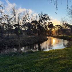 Delegate River, our companion beside the campsite