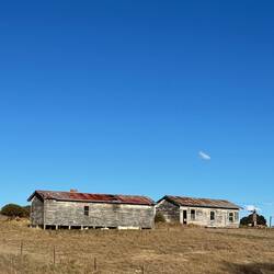 Old shacks by the road