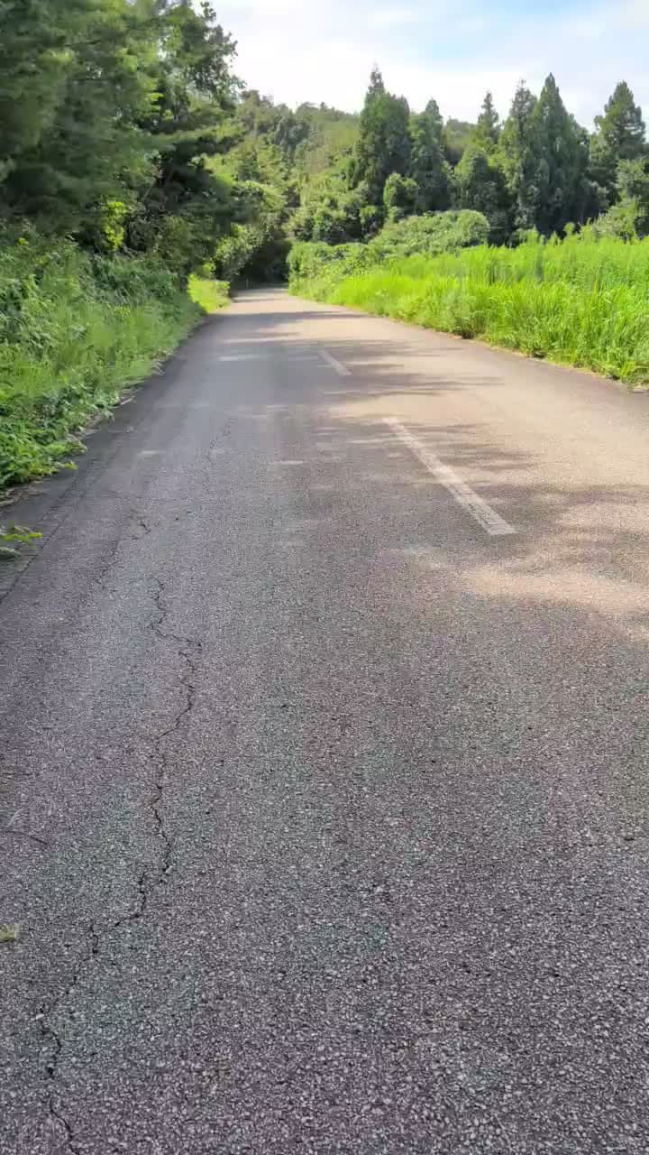 Bergrunter durch die Landschaft