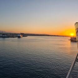 Schöner Sonnenaufgang und wir hoffen auf ein paar weitere schöne Tage hier in Mallorca