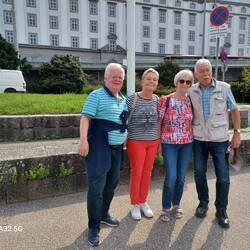 Die AOK-Gang unserer Reise: Peter, ich , Gisela und Mike