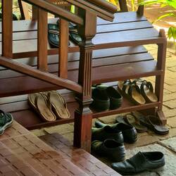 Schuhe bleiben draussen