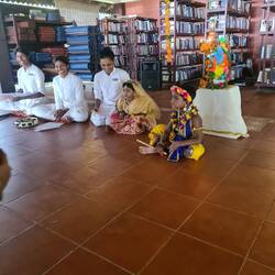 Singen für Lord Krishna