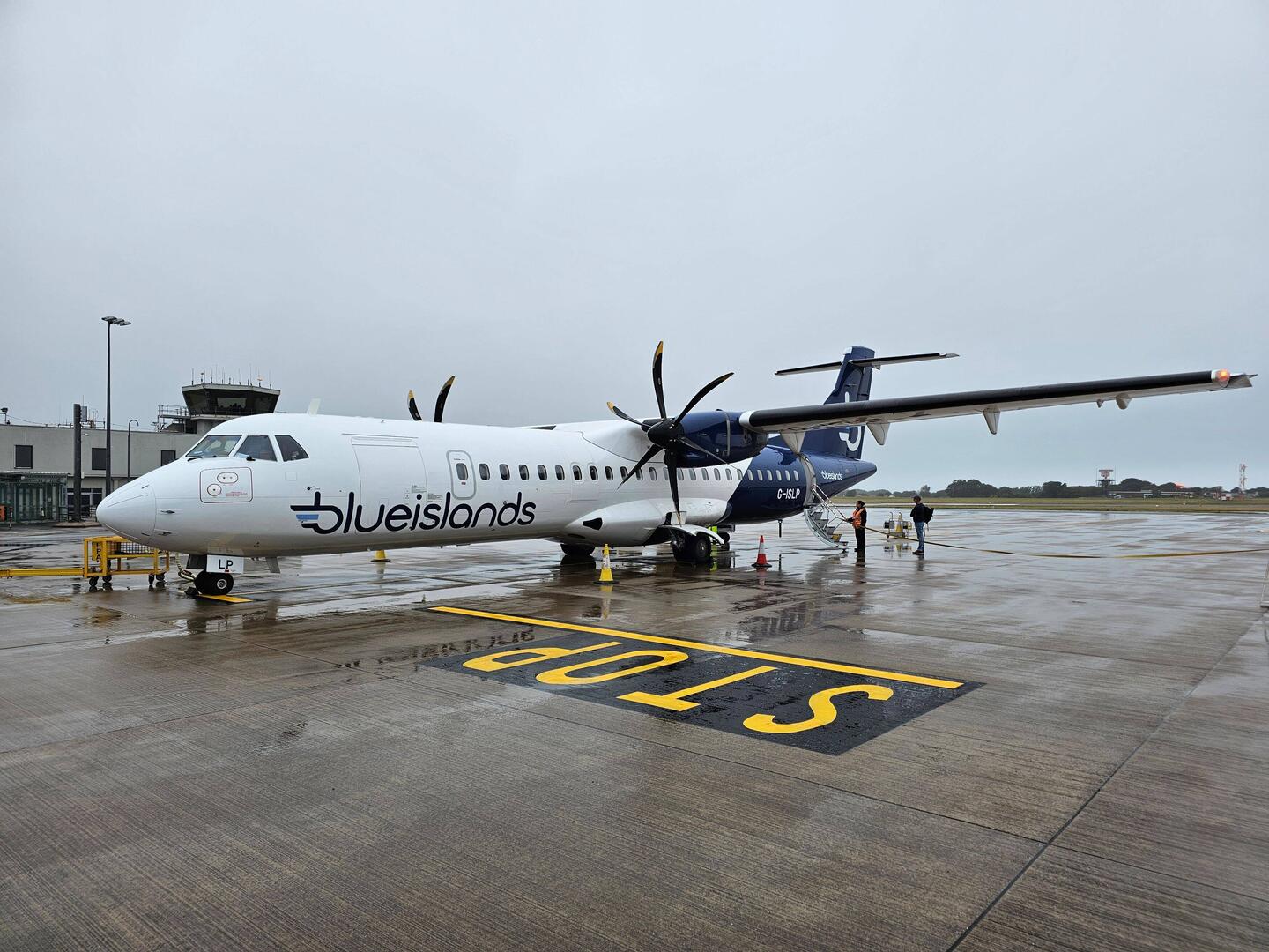 Die ATR 72-600, unser 10 Min. Taxi von Jersey nach Guernsey