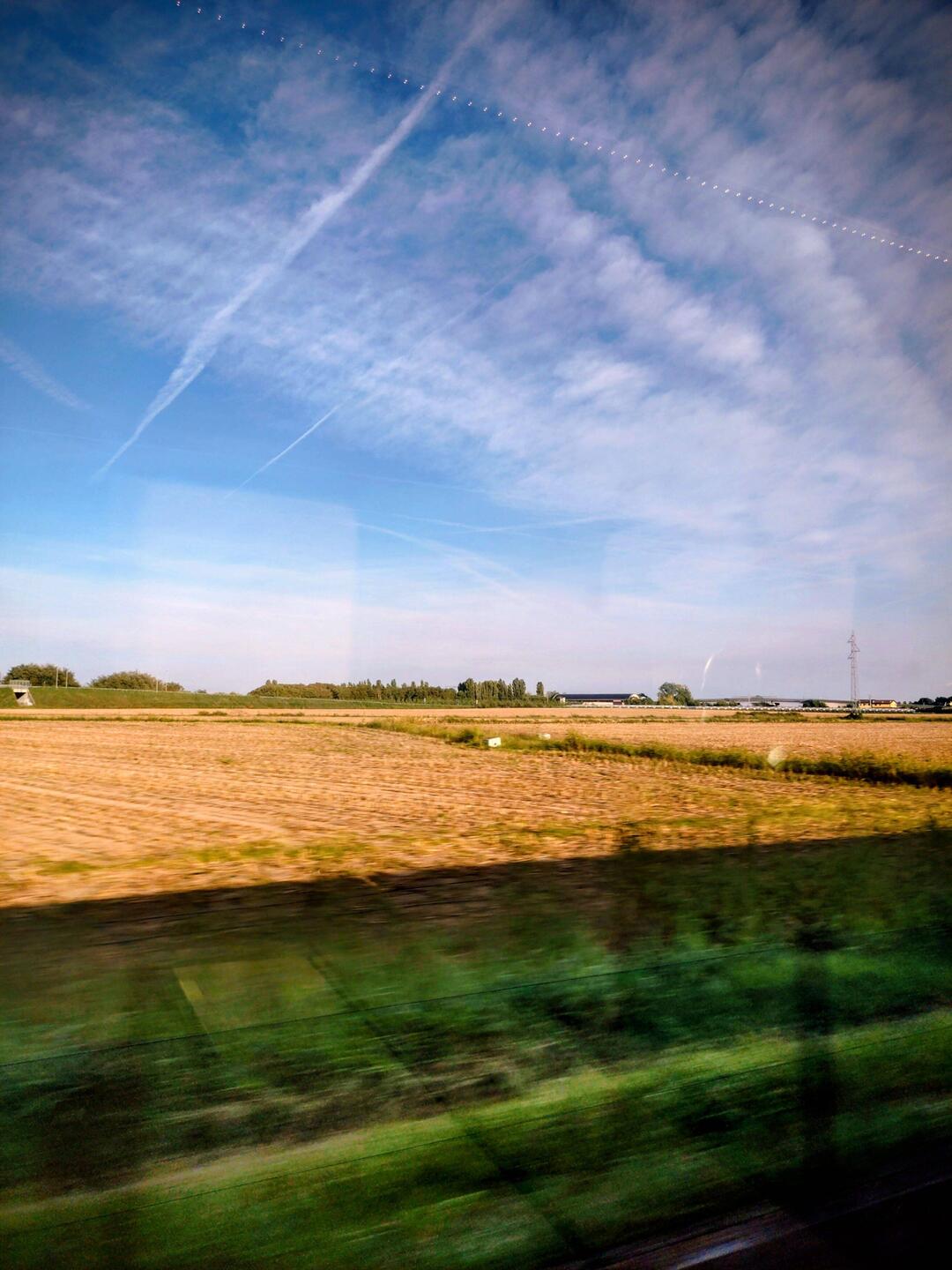 mit mehr als 200km/h den Süden entgegen