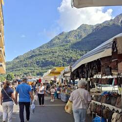 Omegna Thursday morning market