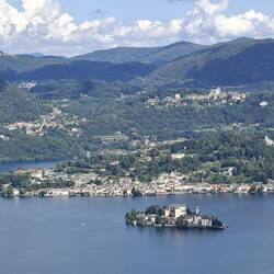 From the santuario. Isla san Giorgio & Orta san Giulio
