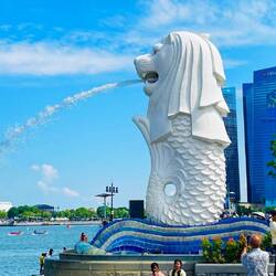 Merlion - das Wahrzeichen Singapurs