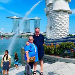 Merlion - halb Fisch, halb Löwe