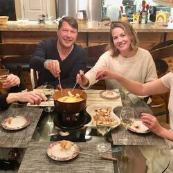 Fondue with Lilly