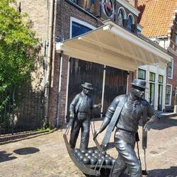 Der Käsemarkt in Edam.
