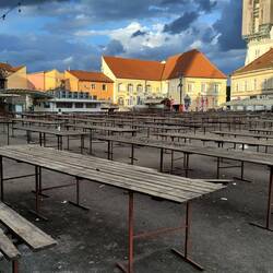 Dolac-Markt, geschlossen