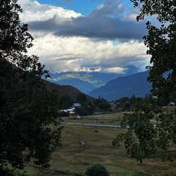View from our lodge before the rain started