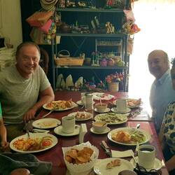 With Poncho und Maria-Elena, a nice Mexican couple invited us to have breakfast together.