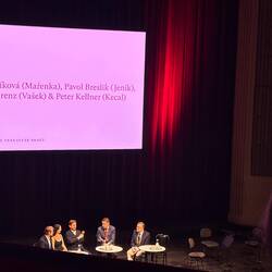 The discussion in German, alas no subtitles!