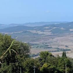 Blick von unserem Übernachtungsplatz in Volterra