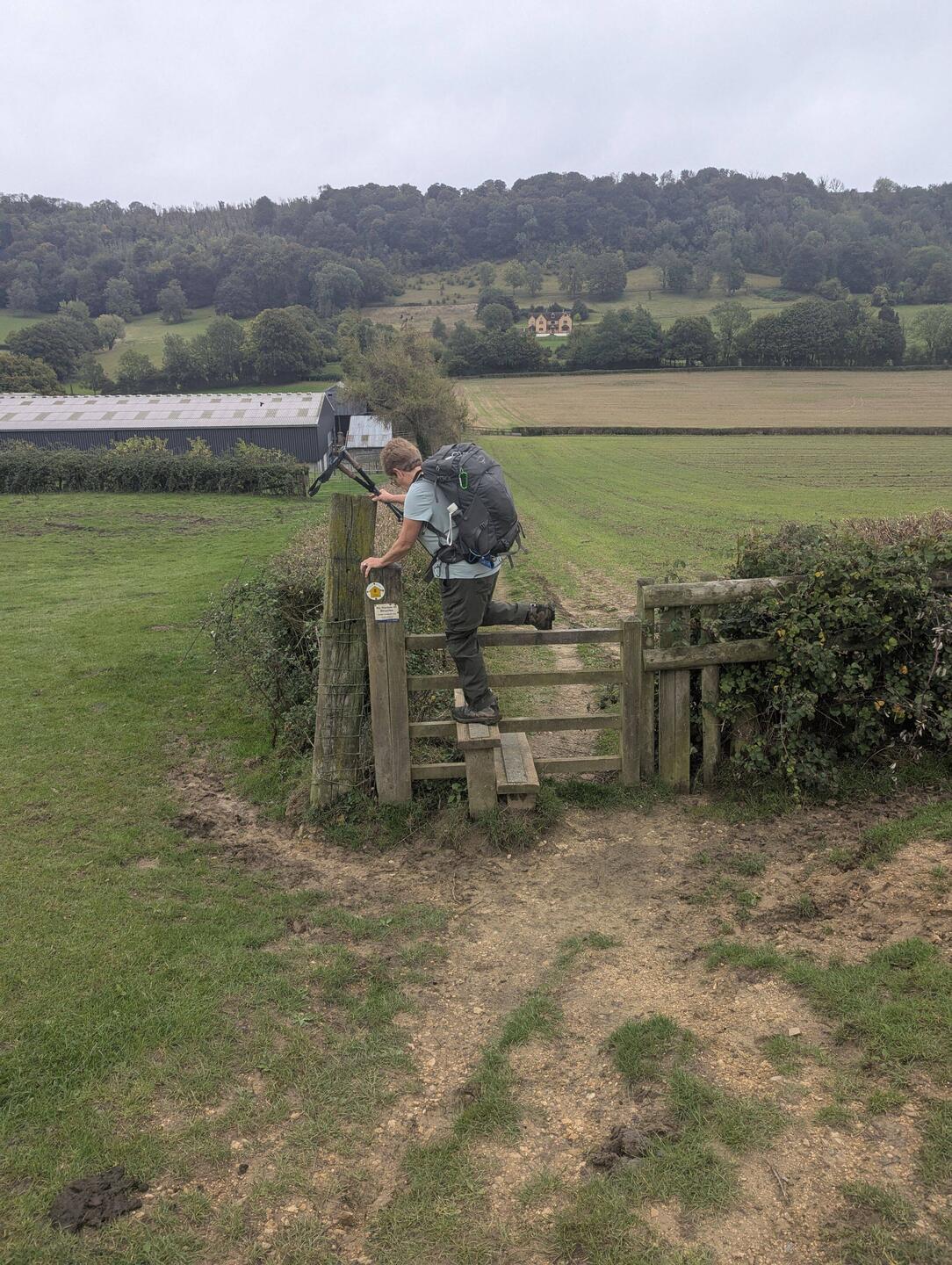 Some places there weren't gates, you have to climb over