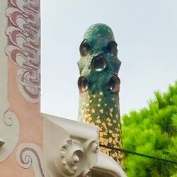 He lives his odd looking chimneys!