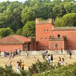 Guell's palatial home, now an elementary school