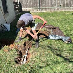 Repairing irrigation Leaks