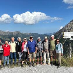 Group Hiking in the Austrian Alps