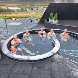 Poached tourists in the spa