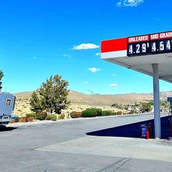 Das Tanken in Nevada wieder viel günstiger als Californien